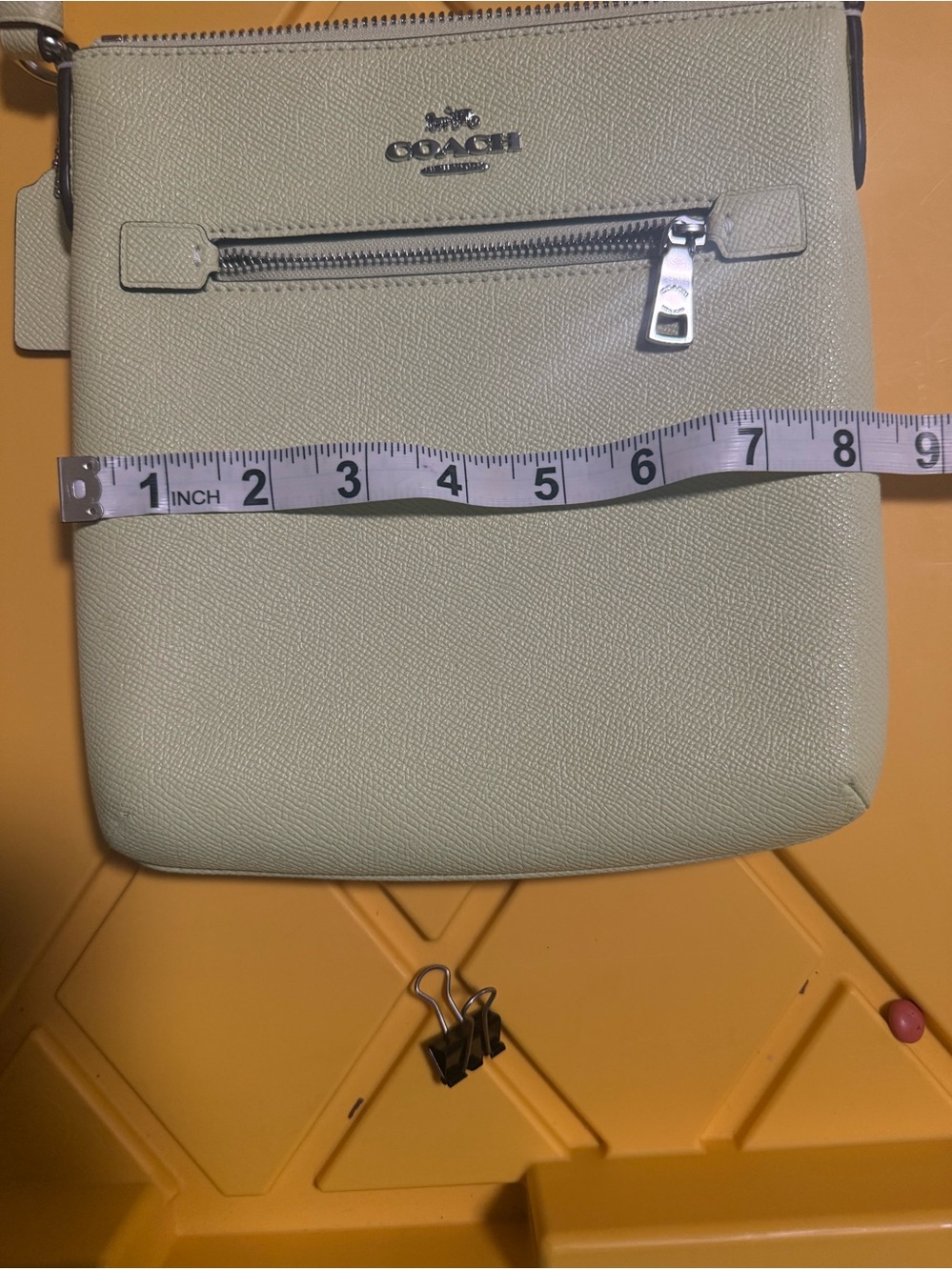 Coach Pale green Crossbody Bag Structured Design - Picture 4 of 5